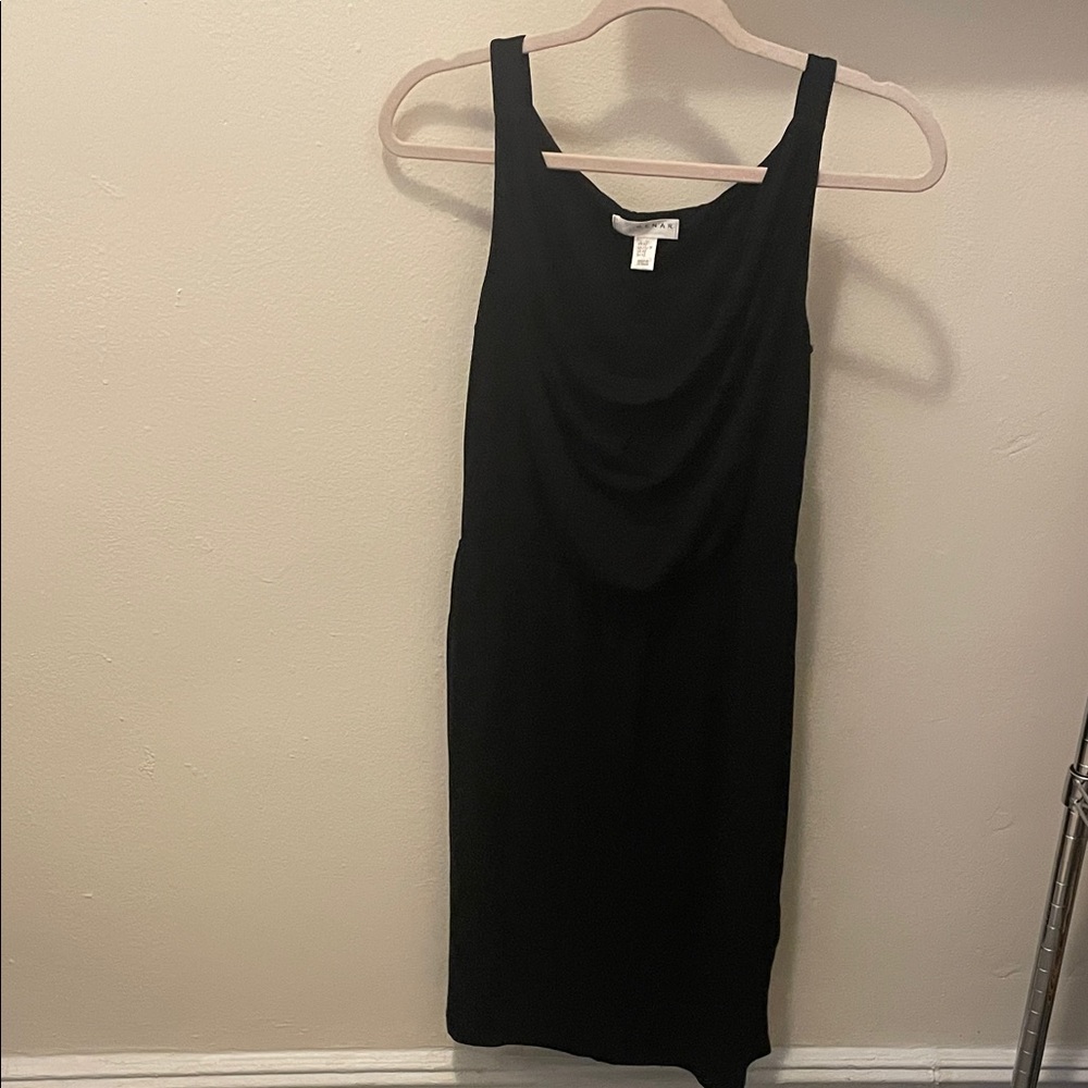 Kenar Classic Black Midi Dress
